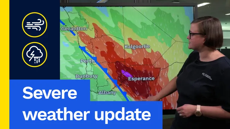 Severe weather update: Damaging winds for Western Australia on Sunday